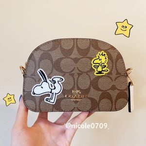 Coach X Peanuts Mini Serena Satchel In Signature